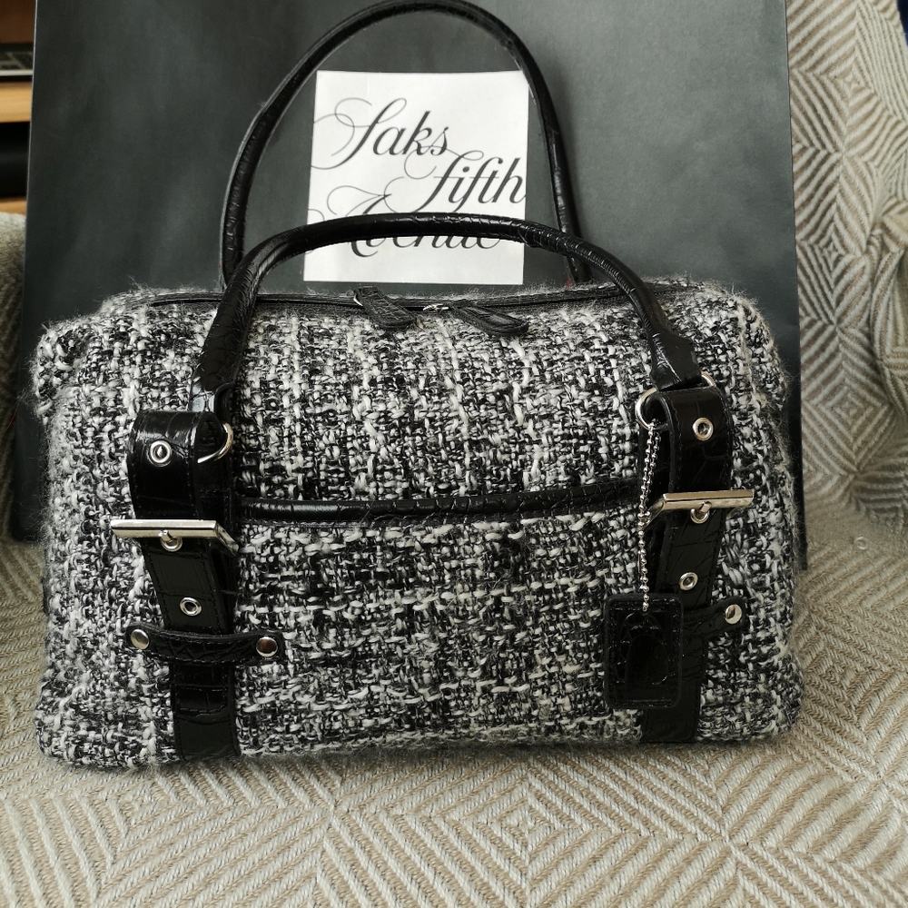 Tweed bag.